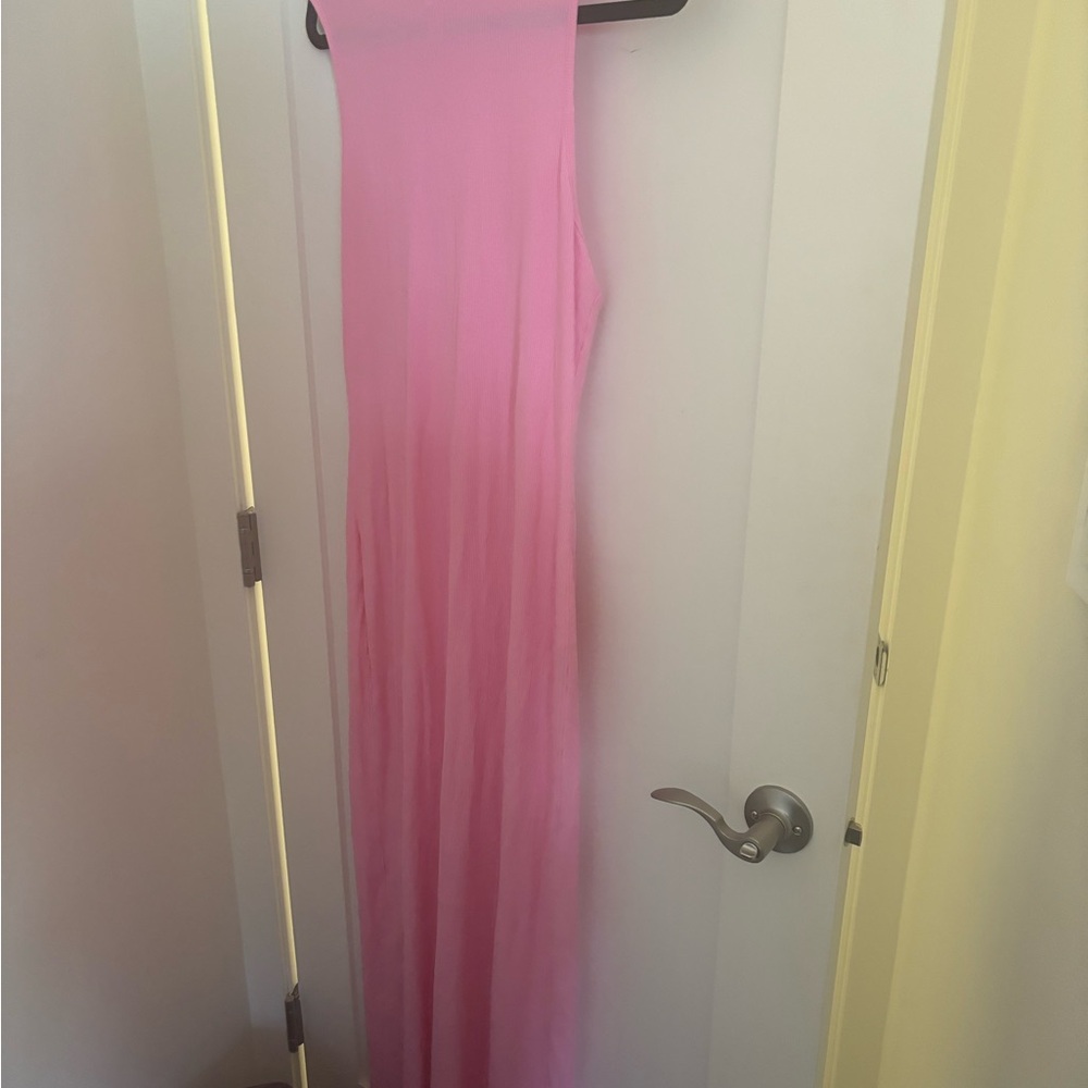 Pink Ribbed Dress - Picture 3 of 3